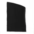 Solid color black knitted headscarf turban, soft elastic hair wrap for women daily wear. - Black