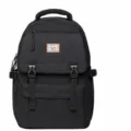Black casual backpack laptop travel school bag for men and daily commuter outdoor use - Black