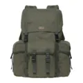 Vintage green canvas backpack with large capacity and multi pockets for outdoor daily use. - Army Green