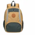 Casual canvas backpack for daily commuting, school, and travel in stylish khaki color. - Yellow
