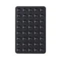 Black double-sided silicone suction cup mat with 40 small anti-slip pads for mobile phones - 40 Particles / Black