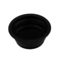 Bol pliable portable en silicone pour chien noir voyage et alimentation plein air. - Style Goutte / Noir