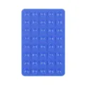 Double-sided silicone suction cup anti-slip mat 40 grids phone holder pad blue color - 40 Particles / Sapphire Blue