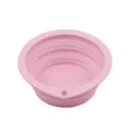 Bol pliable rose en silicone pour animal de compagnie, gamelle de voyage portable pour chien. - Style Goutte / Rose