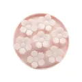 Pink silicone pet slow feeder mat anti choking bowl dog licking pad with suction cups - Cat Claw Flower / Pink