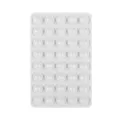 Double-sided silicone suction cup pad, white 40-grid non-slip phone mat product variant - 40 Particles / Clear
