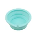 Bol pliable en silicone pour animal de compagnie en voyage, mangeoire pour chien chat. - Style Goutte / Vert menthe