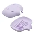 lila silikon seifenschale haushalt badezimmer dusche abfluss seifenhalter design - Hellviolett
