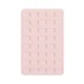 Pink double-sided silicone suction cup phone mat anti-slip 40-grid pad for mobile mounting - 40 Particles / Light Pink