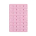 Pink double-sided silicone suction cup anti-slip phone mount mat 40 grids variant. - 40 Particles / Pink