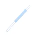 Hellblaue Silikon Baby Schnuller Kette Beissring anti-verlust Haengegurt fuer Saeuglinge. - Gelee-Blau
