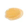 Brosse de shampooing de massage du cuir chevelu en silicone jaune clair pour les soins capillaires. - Jaune avec Crochet
