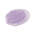 Brosse shampooing silicone peigne massage cuir chevelu violet clair avec poignée ergonomique. - Violet clair - Style avec crochet