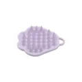 Brosse de massage pour cuir chevelu en silicone, brosse à shampooing forme de patte. - Mauve Clair