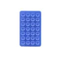 Double-sided silicone suction cup phone pad non-slip multi-hole holder mat blue versatile tool - 28 Particles / Sapphire Blue