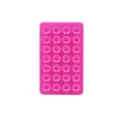 Double sided silicone suction cup phone mat anti-slip pad pink phone holder mat - 28 Particles / Rose Red