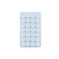 Blue double sided silicone phone suction cup anti slip pad variant for mobile accessories - 28 Particles / Light Blue