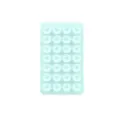 Mint green double sided silicone suction phone pad featuring forty mini suction cups for anti slip - 28 Particles / Fluorescent Green