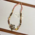 Designer ceramic starfish pendant necklace retro woven beaded clavicle chain for women - Starfish Necklace (Z-4076)