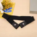 Cinturon elastico invisible mujer sin hebilla cinturon vaquero elastico para uso diario - Negro