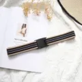 Elastic stretch belt for women and men, casual striped waist belt with buckle design. - Beige Mocha