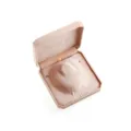 Boîte de rangement pour collier octogonale en velours étui cadeau bijoux avec couvercle. - Rose Clair
