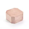 Boîte à bijoux octogonale en velours pour bague bracelet coffret cadeau emballage - Champagne Rose