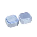 Boîte à bague en velours hexagonal bleu clair variante pour fiançailles et proposition. - Boîte à Bague Octogonale (Bague Unique) / Bleu Clair (G80)