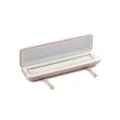 Beige velvet jewelry box for necklace bracelet pendant storage elegant display packaging - S270 Necklace Box / Champagne