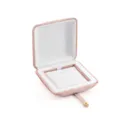 Pink velvet jewelry box for rings earrings necklace portable elegant display storage case - S271 Necklace Box / Pink