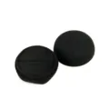 Schwarze Samt Ringbox tragbare Mini Antragsring Verpackung Schachtel runder Schmuckkoffer - Ringboxen mit Pentagramm-Basis / Schwarz