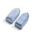 Light blue velvet ring display inserts, bullet shaped jewelry box pillows for ring storage. - Bullet Ring Box (G80) / Light Blue