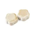Champagner Samt Blumen Ringbox Variante, elegante Schmuckverpackung für Hochzeit und Antrag. - Fünfblättrige Blume Ringbox / Champagner
