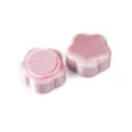 Rosa Samt Ringbox Blumenform Hochzeit Antrag Ring Aufbewahrung Behälter Geschenkbox Verpackung - Fünfblättrige Blume Ringbox / Rosa