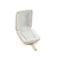 Boîte à bijoux en velours beige boîte de rangement portable pour collier et boucles - 75*90*36mm / Beige
