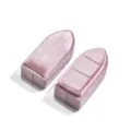 Pink velvet bullet-shaped ring box, soft jewelry display storage box for wedding rings and earrings. - Bullet Ring Box (G118)