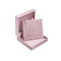 Scatola espositore per collane in velluto rosa, scatola di imballaggio per gioielli elegante. - Rosa chiaro