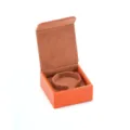 PU Leder Armband Box Luxus orange Schmuck Aufbewahrung Uhren Verpackung Schachtel Etui - Helles Orange