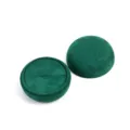 Boîte à bague en velours vert foncé ronde boîte de rangement de bijoux portable pour présentation. - Boîte à Bagues Ronde / Vert foncé