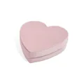 Scatola portagioie in velluto rosa a forma di cuore per collana orecchini regalo - Scatola per Collana a Cuore / Rosa