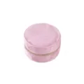 Runde Samt Schmuckdose Reise tragbar Ring und Halskette Organizer rosa Display Etui - Rosa