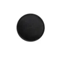 Scatola per anelli rotonda in velluto nero per fidanzamento matrimonio singolo o doppio anello. - Anello Singolo / Nero