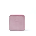 Pink velvet ring box square jewelry storage container for earrings and small accessories. - Pink
