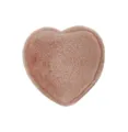 Boîte à bague en velours en forme de cœur, écrin à bijoux rose poudré doux pour bague. - Écrins à bague unique en forme de cœur / Rose et Marron