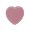 Pink Heart Shaped Velvet Ring Box Soft Plush Jewelry Storage Case for Women and Girls - Heart-Shaped Single Ring Boxes / Pink