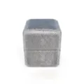 Scatola per anelli in velluto quadrato grigio cofanetto portaoggetti per gioielli - Scatola per anello singolo quadrilatera / Grigio