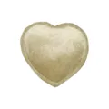 Elegant Heart Velvet Ring Box Champagne Gold Jewelry Storage Valentine Gift Boxes - Heart-Shaped Single Ring Boxes / Champagne Gold