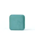 Turquoise velvet ring box, square jewelry storage organizer for earrings and small accessories. - Turquoise Green