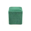 Scatola per anelli in velluto verde scatola quadrata per gioielli per vetrina regalo. - Scatola per anello singolo quadrilatera / Verde