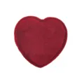 Red velvet heart ring box for jewelry storage gift wedding proposal display sweet case - Heart-Shaped Single Ring Boxes / Red